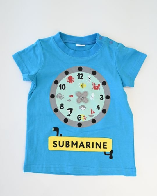 【チークルーム】サブマリン水族館 Tシャツ / ブルー