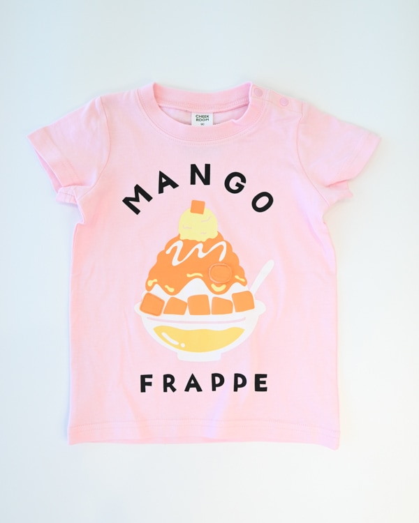 【チークルーム】マンゴーかき氷 Tシャツ / ピンク