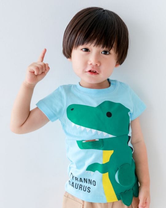 【チークルーム】恐竜の足 Tシャツ / アイボリー