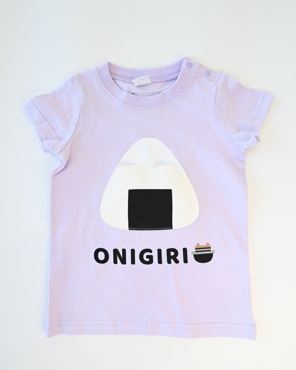 【チークルーム】おにぎり Tシャツ / サックス