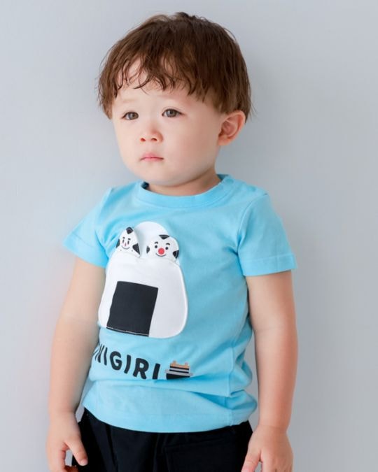 【チークルーム】おにぎり Tシャツ / サックス