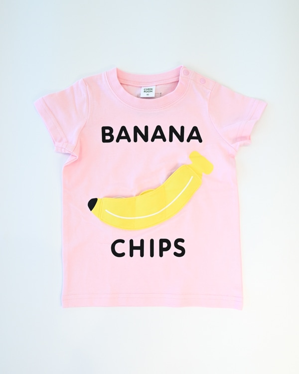 【チークルーム】バナナ Tシャツ / ピンク