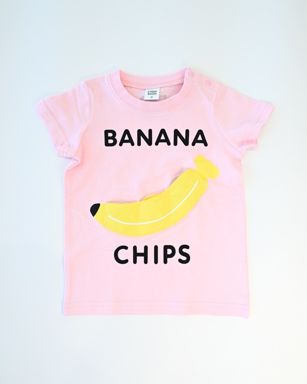 【チークルーム】バナナ Tシャツ / レッド