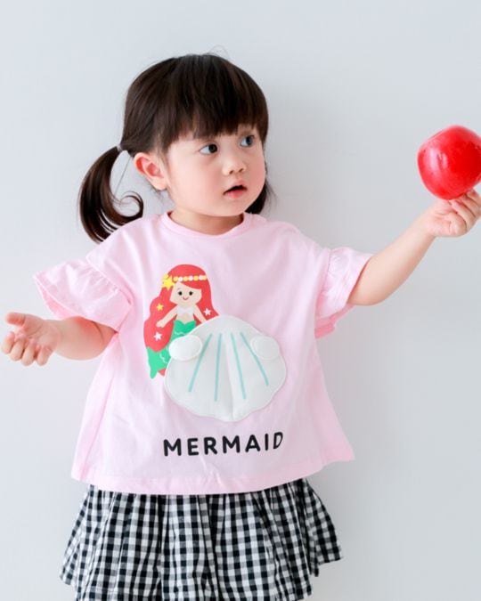 【チークルーム】マーメイド Tシャツ / ピンク