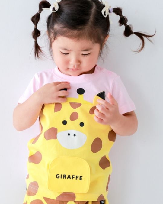【チークルーム】きりん Tシャツ / ピンク