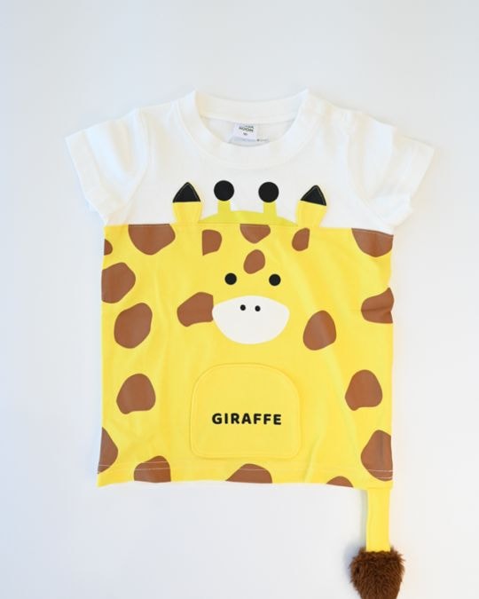【チークルーム】きりん Tシャツ / レッド