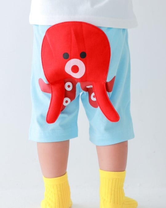 【チークルーム】たこ ハーフパンツ / サックス