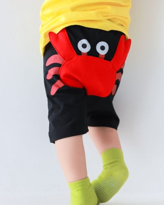 【チークルーム】かに ハーフパンツ / アイボリー