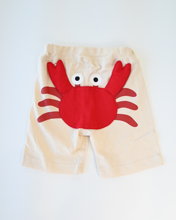 【チークルーム】かに ハーフパンツ / アイボリー