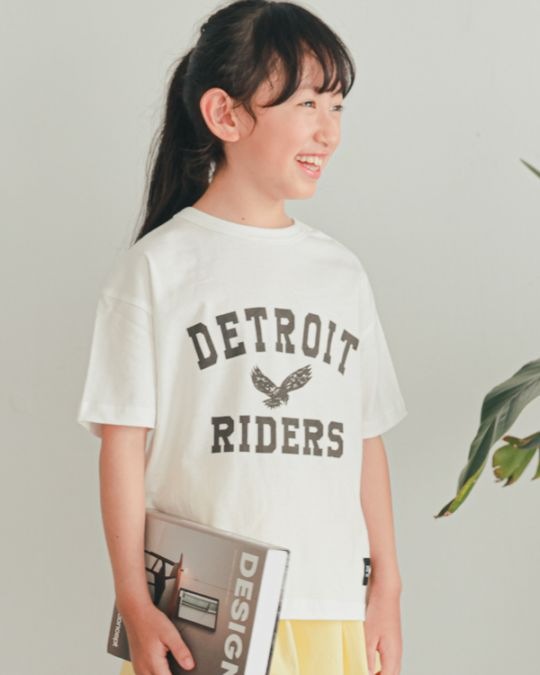 【ゼロスタンダード】DETROIT RIDERS Tシャツ / ライトグリーン