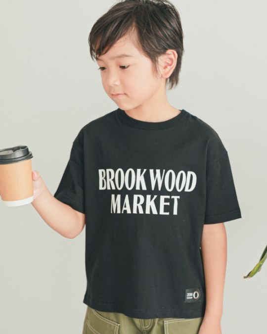 【ゼロスタンダード】BROOK WOOD MARKET Tシャツ / ブラック