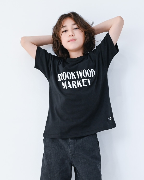 【ゼロスタンダード】BROOK WOOD MARKET Tシャツ / ブラック