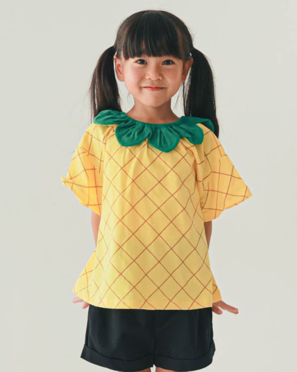 【ニコフラート】いちご・パインなりきり Tシャツ / ピンク