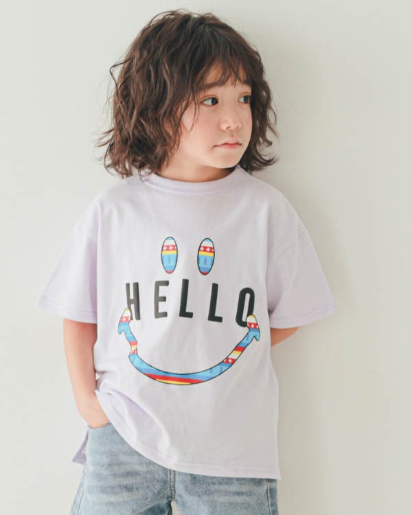 【ニコフラート】ハロー Tシャツ / パープル