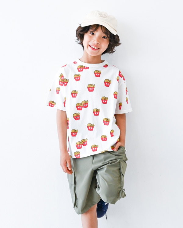 【ニコフラート】ポテト Tシャツ / オフホワイト