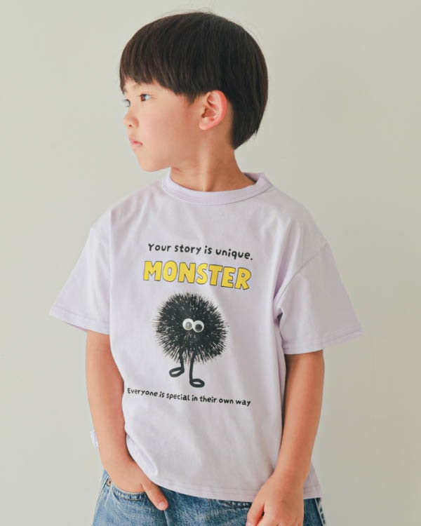 【ニコフラート】キョロキョロ Tシャツ / ライトグリーン