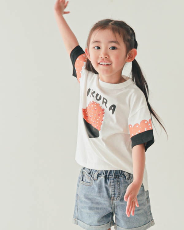 【ニコフラート】いくらづくし Tシャツ / オフホワイト