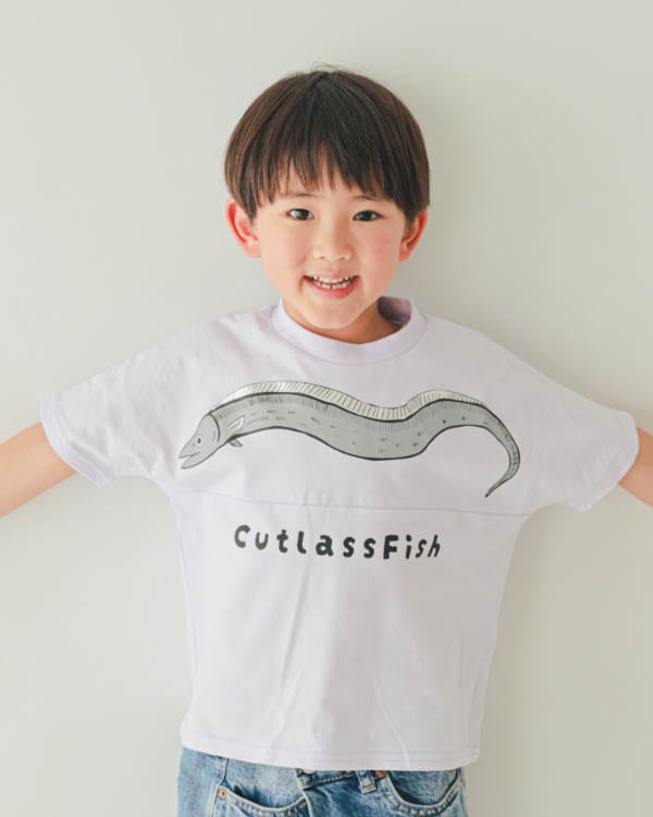 【ニコフラート】たちうお Tシャツ / パープル