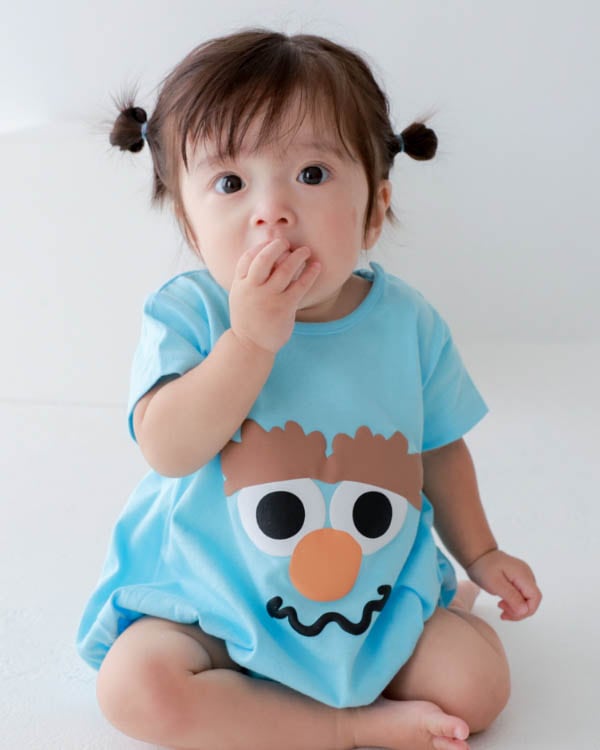 【ニコフラート】モンスター ロンパース / サックス