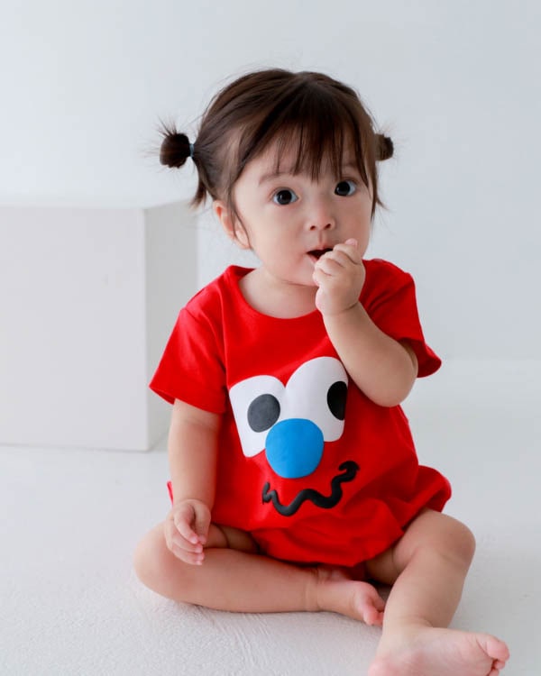 【ニコフラート】モンスター ロンパース / レッド