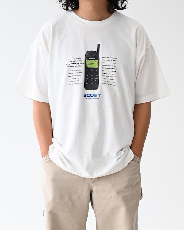 【ブーストック】B/S  PHONE Tシャツ / ホワイト