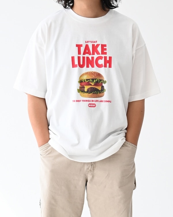 【ブーストック】B/S  BURGER Tシャツ / ホワイト