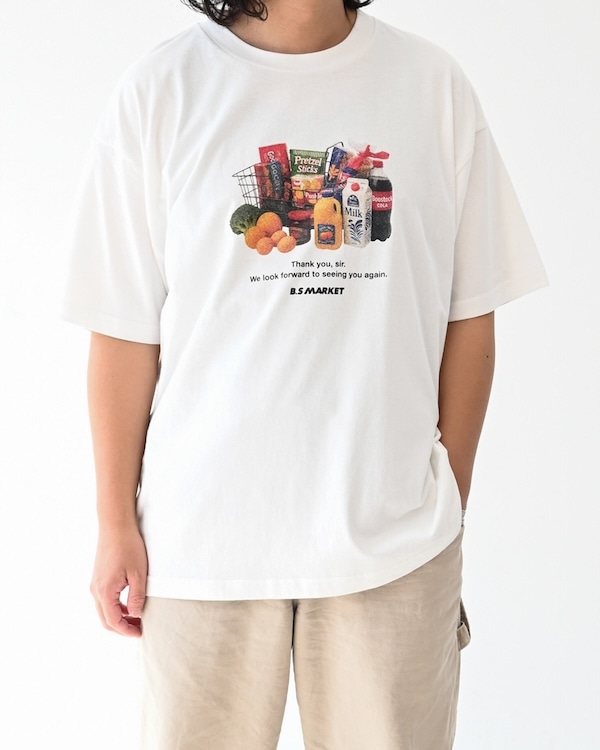 【ブーストック】B/S MARKET Tシャツ / ホワイト