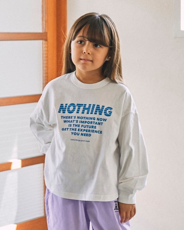 【ジェネレーター】NOTHING L/S Tシャツ / チャコールグレー