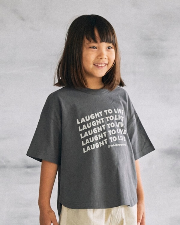 【ジェネレーター】LAUGHT Tシャツ / サックス