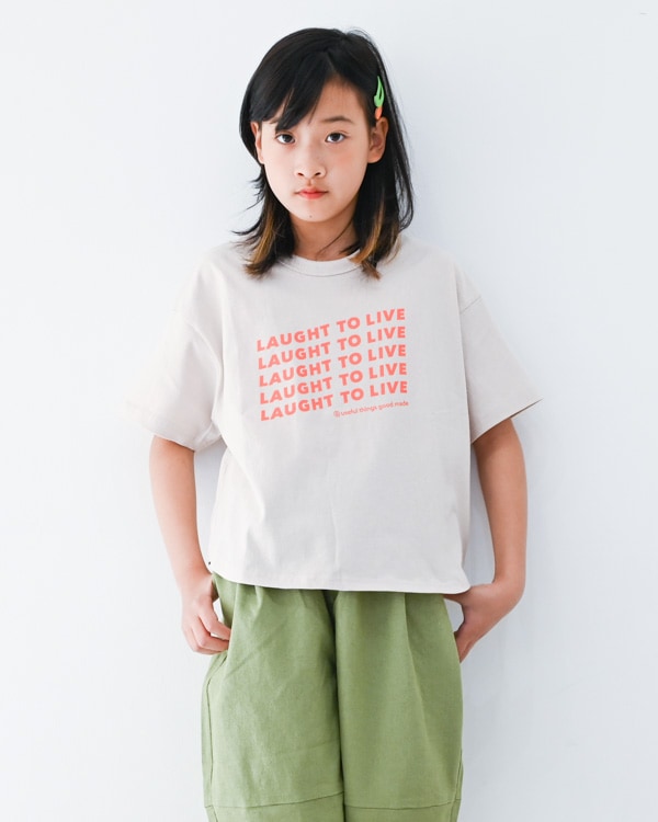 【ジェネレーター】LAUGHT Tシャツ / チャコールグレー