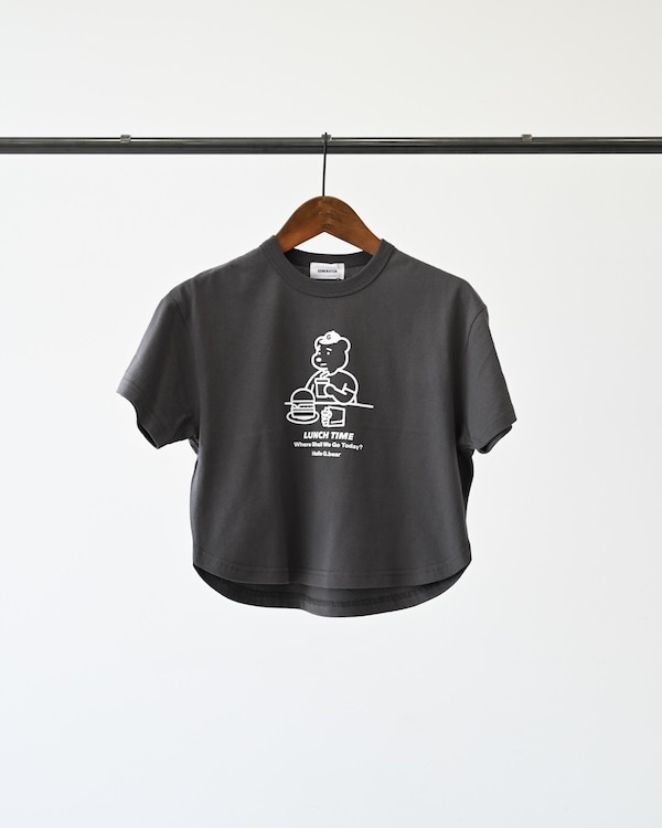 【ジェネレーター】LUNCH TIME Tシャツ / チャコールグレー