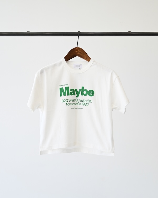 【ジェネレーター】Maybe Tシャツ / ホワイト