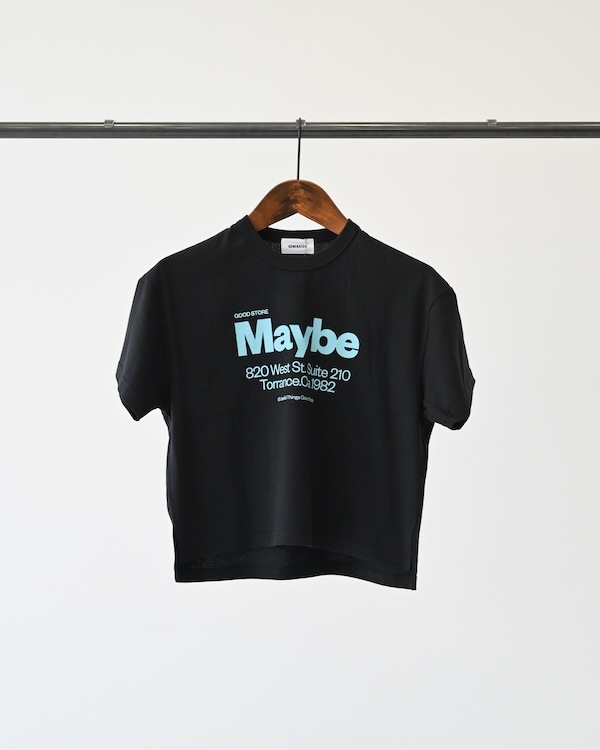 【ジェネレーター】Maybe Tシャツ / ブラック