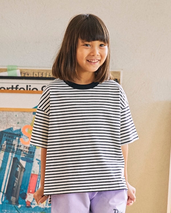 【ジェネレーター】ボーダーTシャツ / ホワイト
