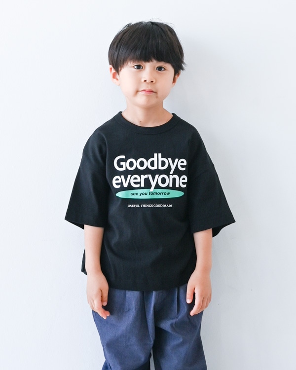 【ジェネレーター】Goodbye Tシャツ / ブラック