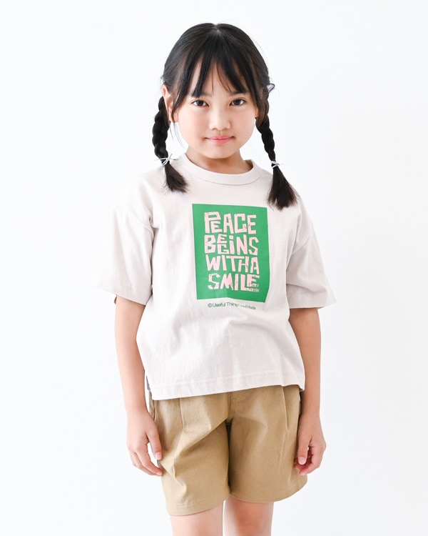 【ジェネレーター】Peace Begins Tシャツ / ホワイト