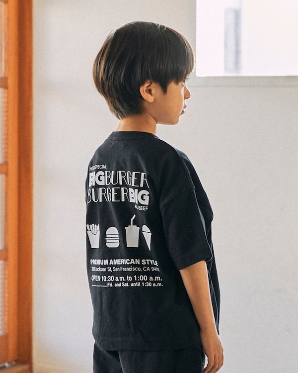 【ジェネレーター】BIG BURGER Tシャツ / ブラック