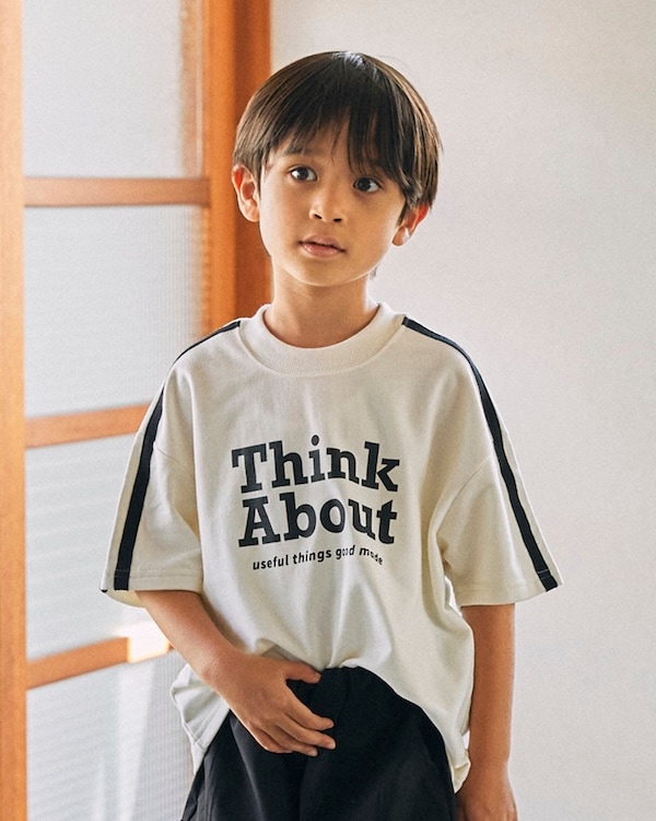 【ジェネレーター】Think About 袖ラインプルオーバー / 杢グレー