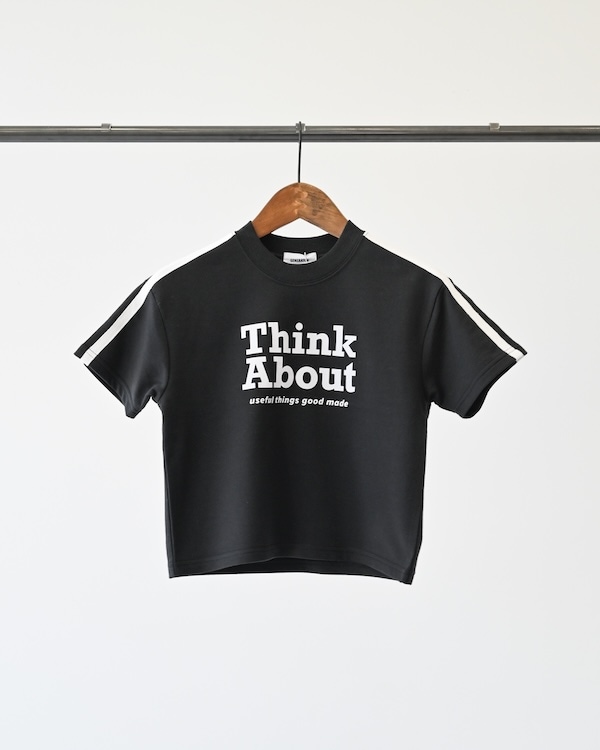 【ジェネレーター】Think About 袖ラインプルオーバー / ブラック