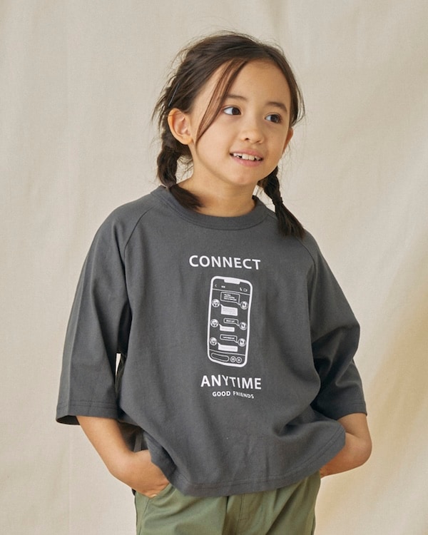 【フォブ】CONNECT Tシャツ / チャコールグレー