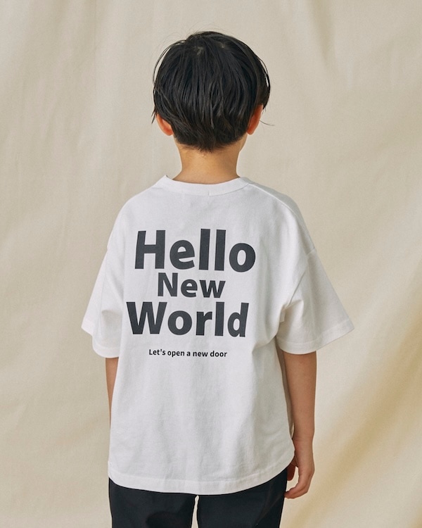 【フォブ】Hello Tシャツ / サックス
