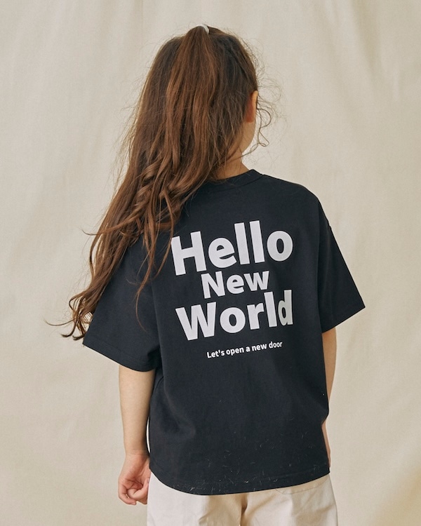 【フォブ】Hello Tシャツ / サックス