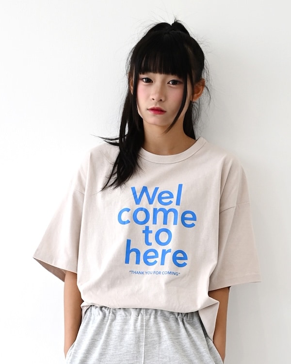 【フォブ】Welcome Tシャツ / ピンク