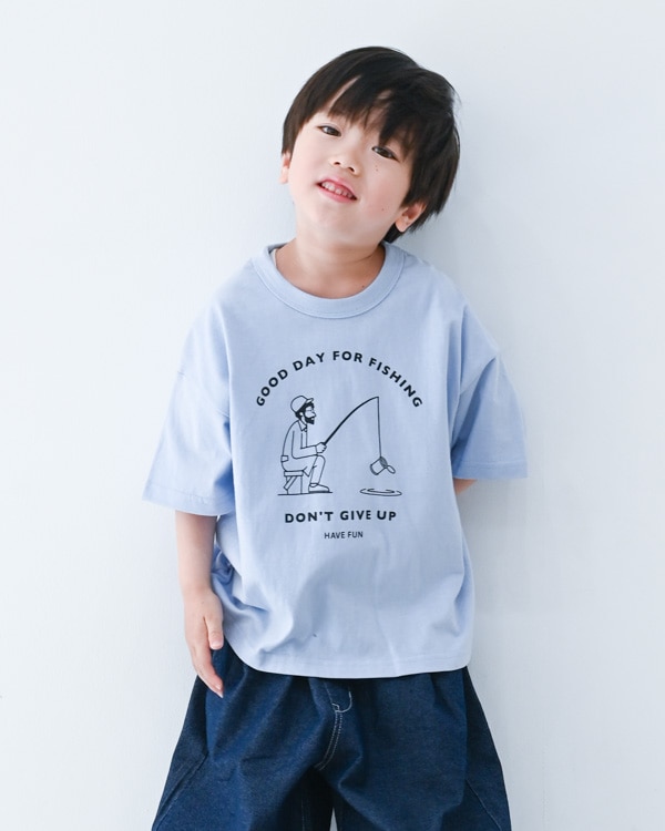 【フォブ】FISHING Tシャツ / ホワイト