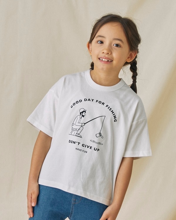 【フォブ】FISHING Tシャツ / ホワイト
