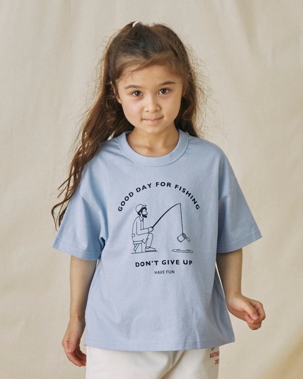 【フォブ】FISHING Tシャツ / サックス