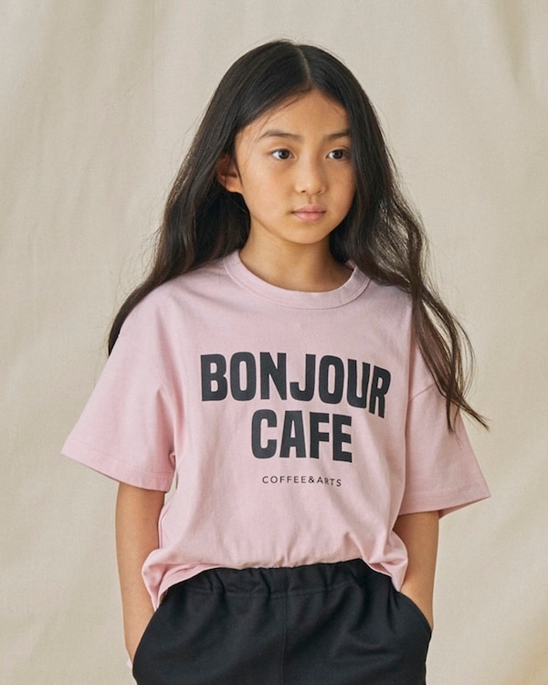 【フォブ】BONJOUR Tシャツ / ピンク