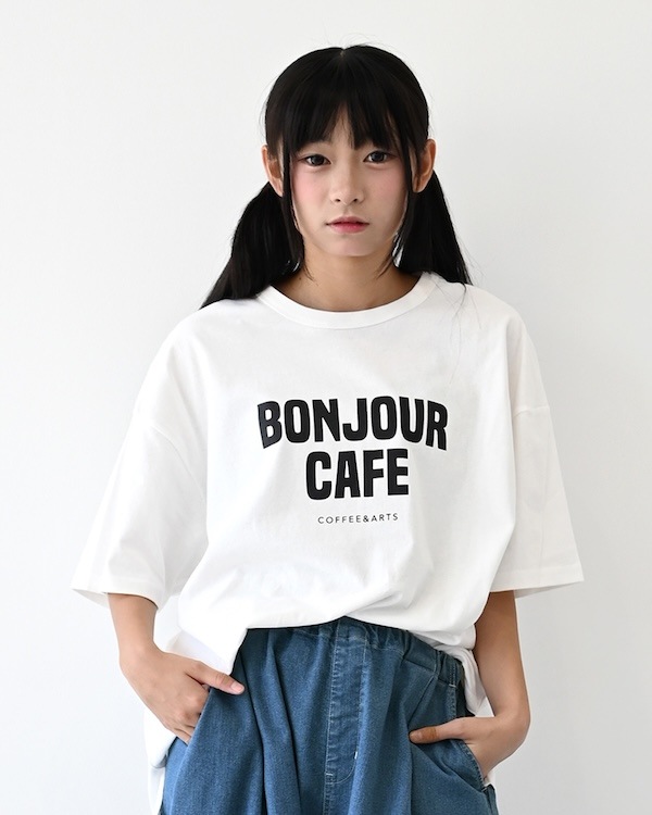 【フォブ】BONJOUR Tシャツ / ピンク