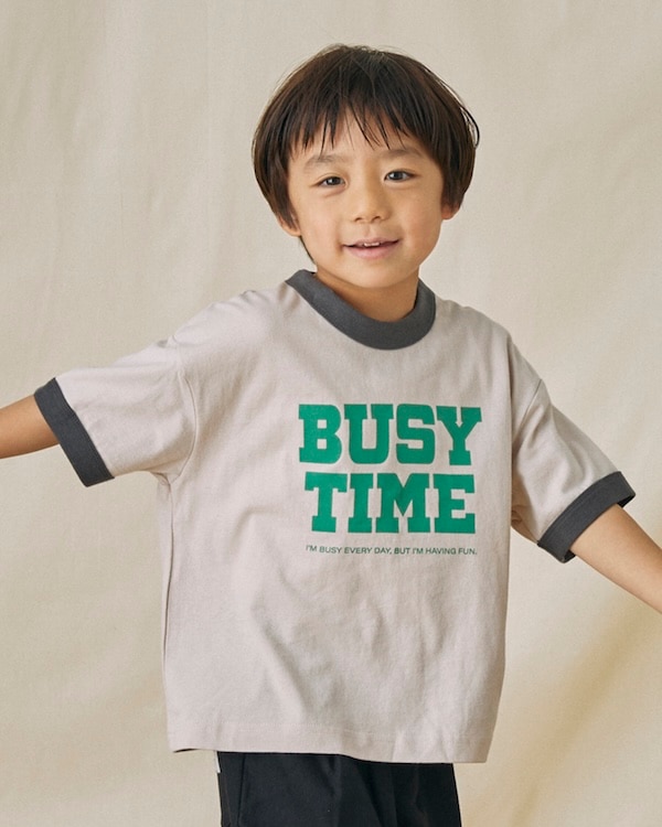 【フォブ】BUSY TIME Tシャツ / ピンク