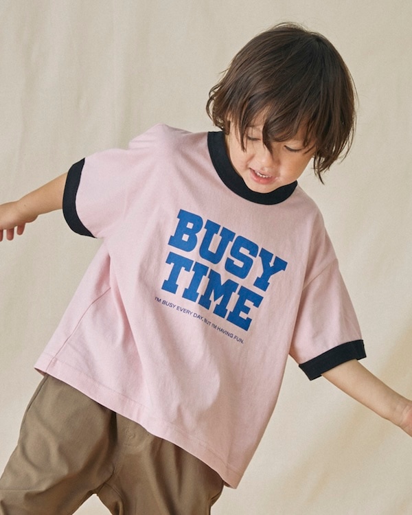 【フォブ】BUSY TIME Tシャツ / ピンク